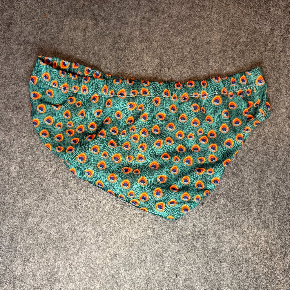Jimmy Trendy Men’s Swim Brief Peacock Print Size Large - Picture 4 of 8